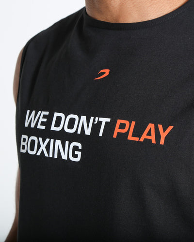 MUSCULOSA WE DON’T PLAY BOXING - BOXRAW NEGRO