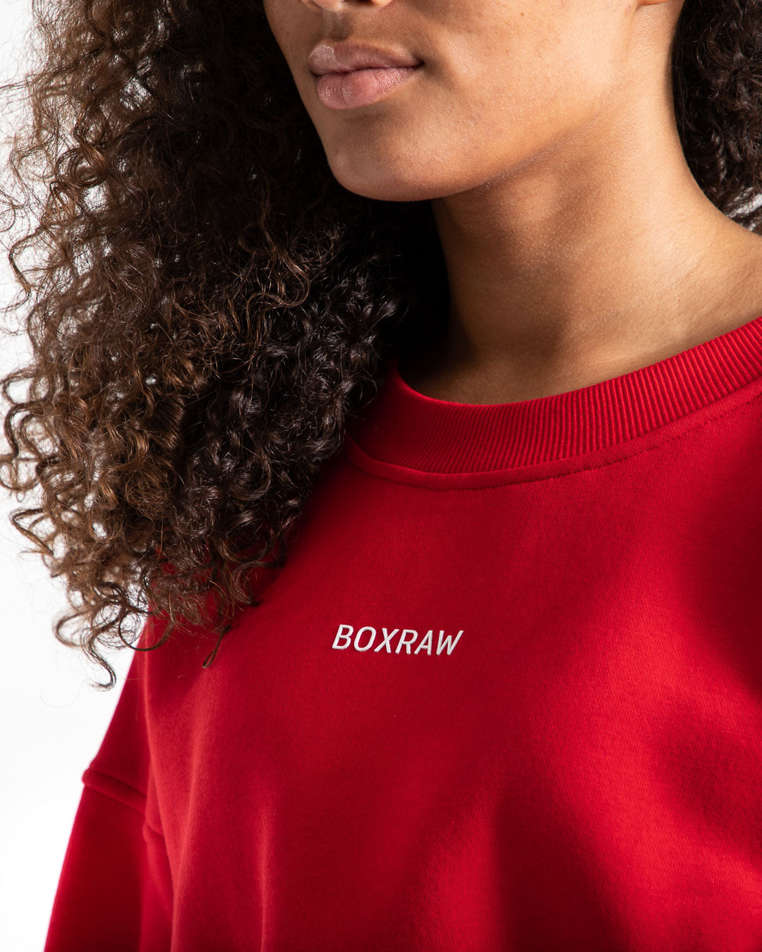 POLERÓN CROP TOP JOHNSON - BOXRAW ROJO