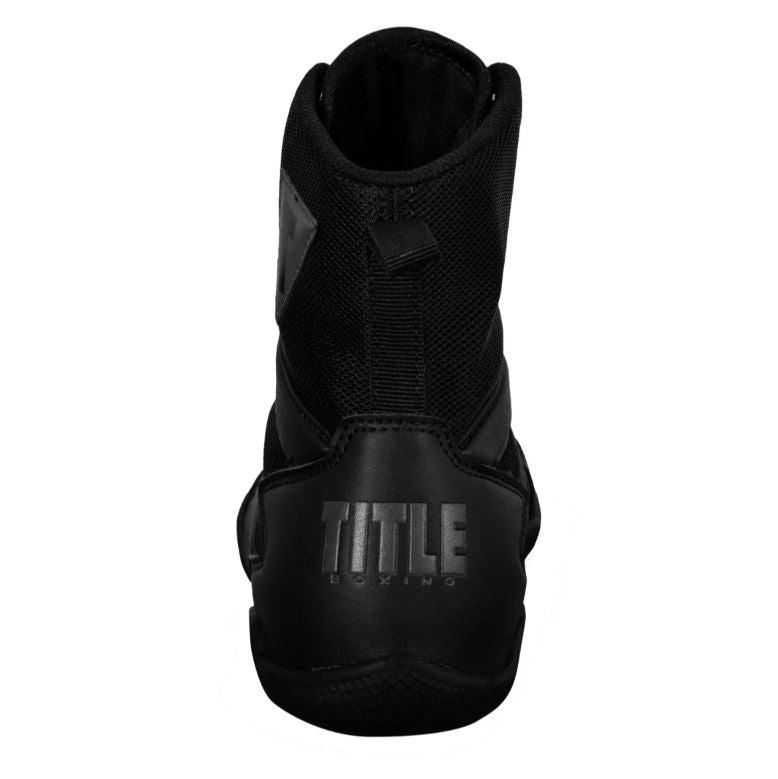 ZAPATILLAS  DE BOXEO TITLE CHARGED BOXING NEGRO