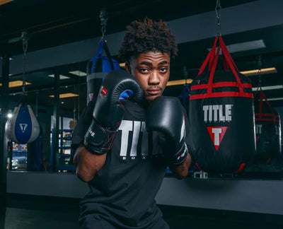 GUANTES FIGHTING LEATHER HEAVY BAG NEGRO