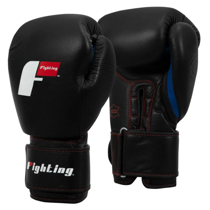 GUANTES FIGHTING LEATHER HEAVY BAG NEGRO