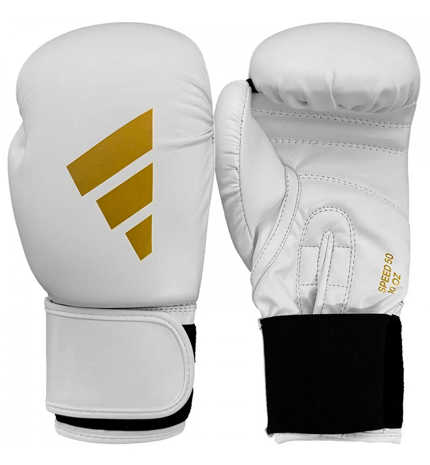 GUANTES ADIDAS SPEED 50 BLANCO DORADO