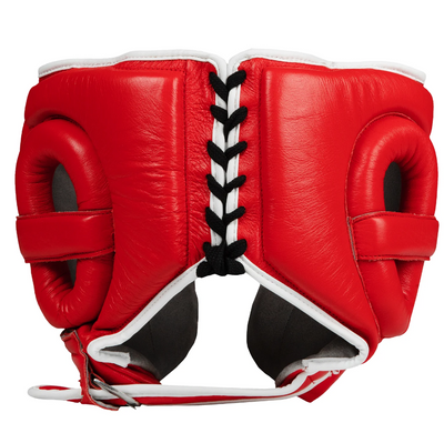 CABEZAL TITLE LEATHER SPARRING ROJO