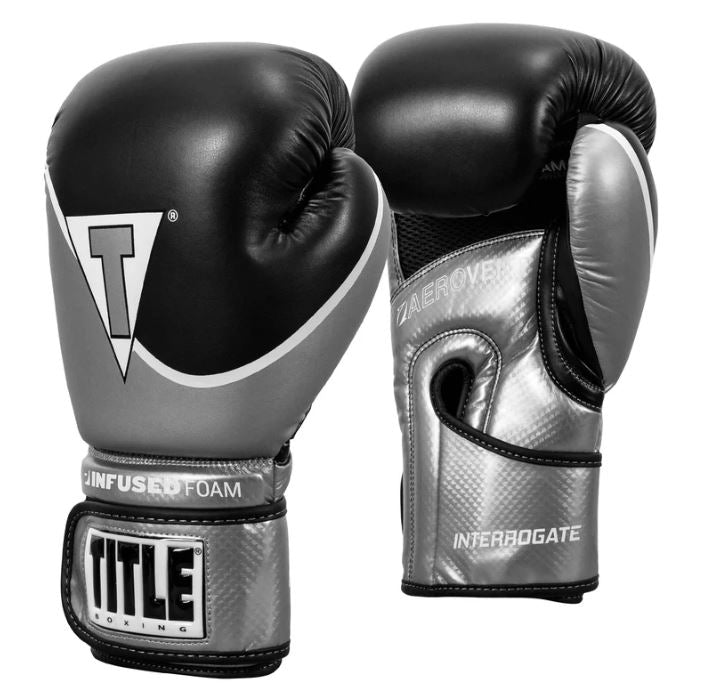 GUANTES TITLE BOXING INFUSED FOAM INTERROGATE GRIS