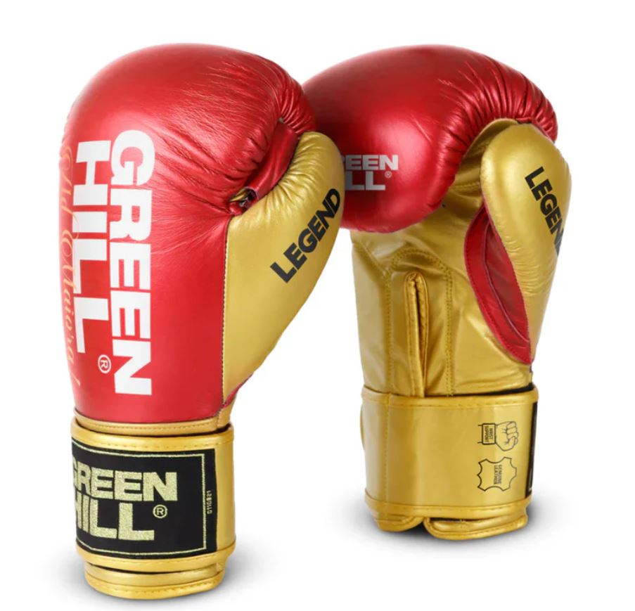 GUANTES GREENHILL LEGEND PLATINUM ROJO DORADO