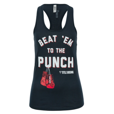 POLERA SIN MANGA MUJER TITLE BOXING BEAT AZUL