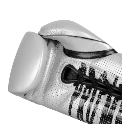 GUANTES TITLE PRO MEX PROFESSIONAL CON CORDONES GRIS