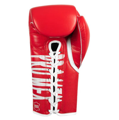 GUANTES TITLE PRO MEX CON CORDONES ROJO