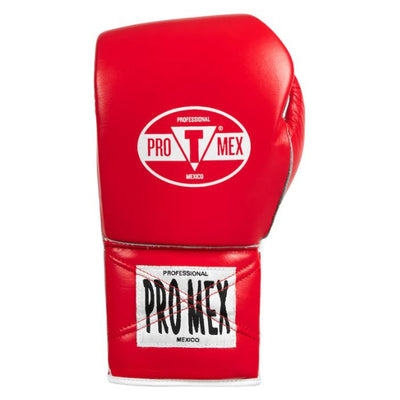 GUANTES TITLE PRO MEX CON CORDONES ROJO