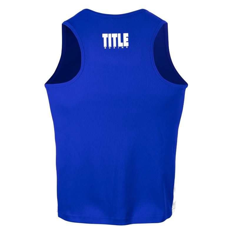 TRAJE DE COMPETENCIA TITLE BOXING AEROVENT ELITE AMATEUR AZUL