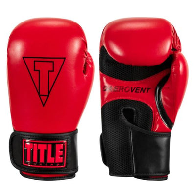 GUANTES TITLE BOXING VEGAN ROJO